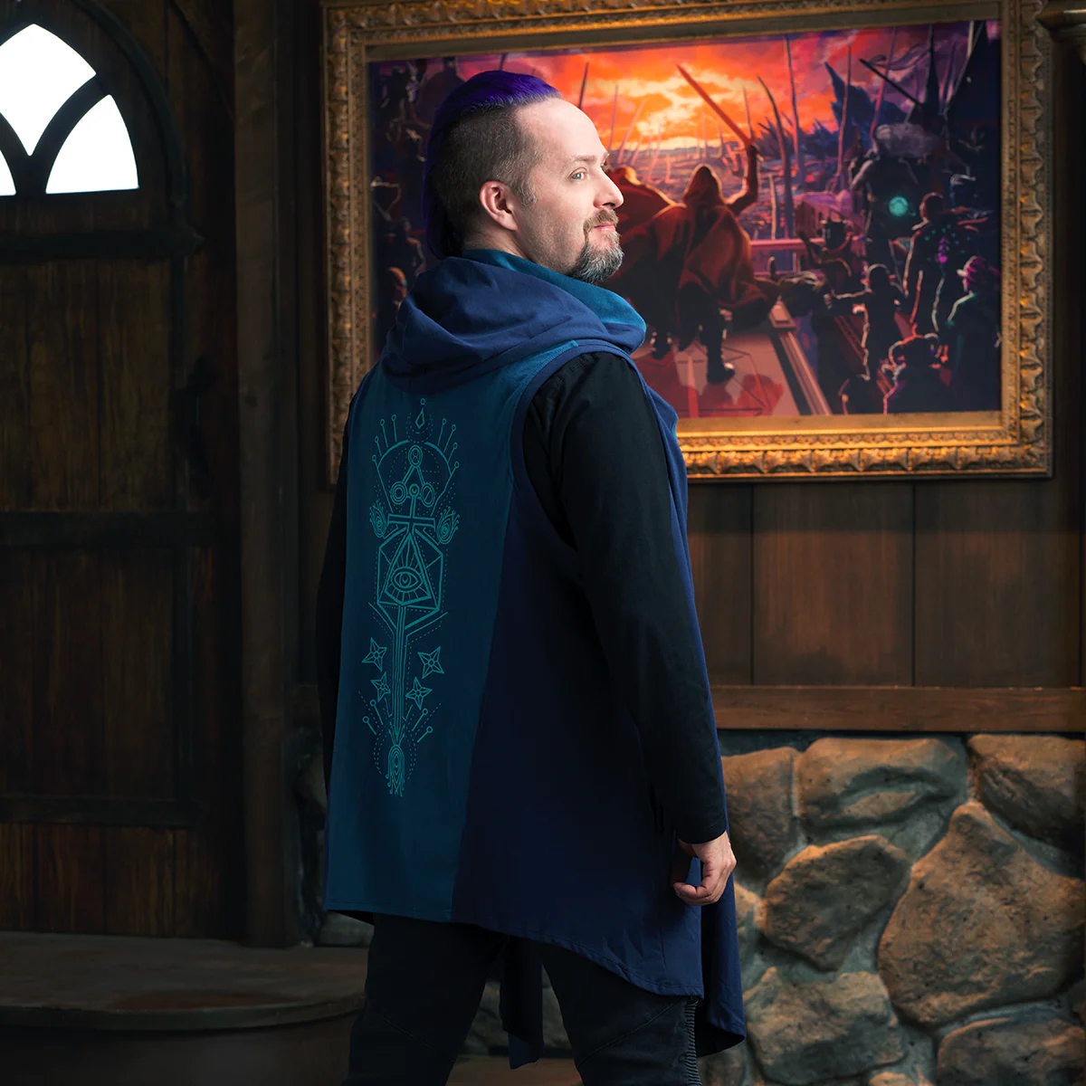 Beauty of Exandria: In Motion - Beauregard Lionett Sleeveless Hooded Cardigan - Image 6