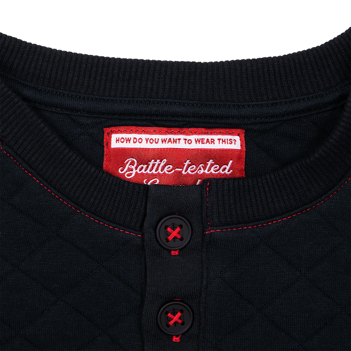 Fjord Stone Black Henley Long Sleeve Shirt - Image 7