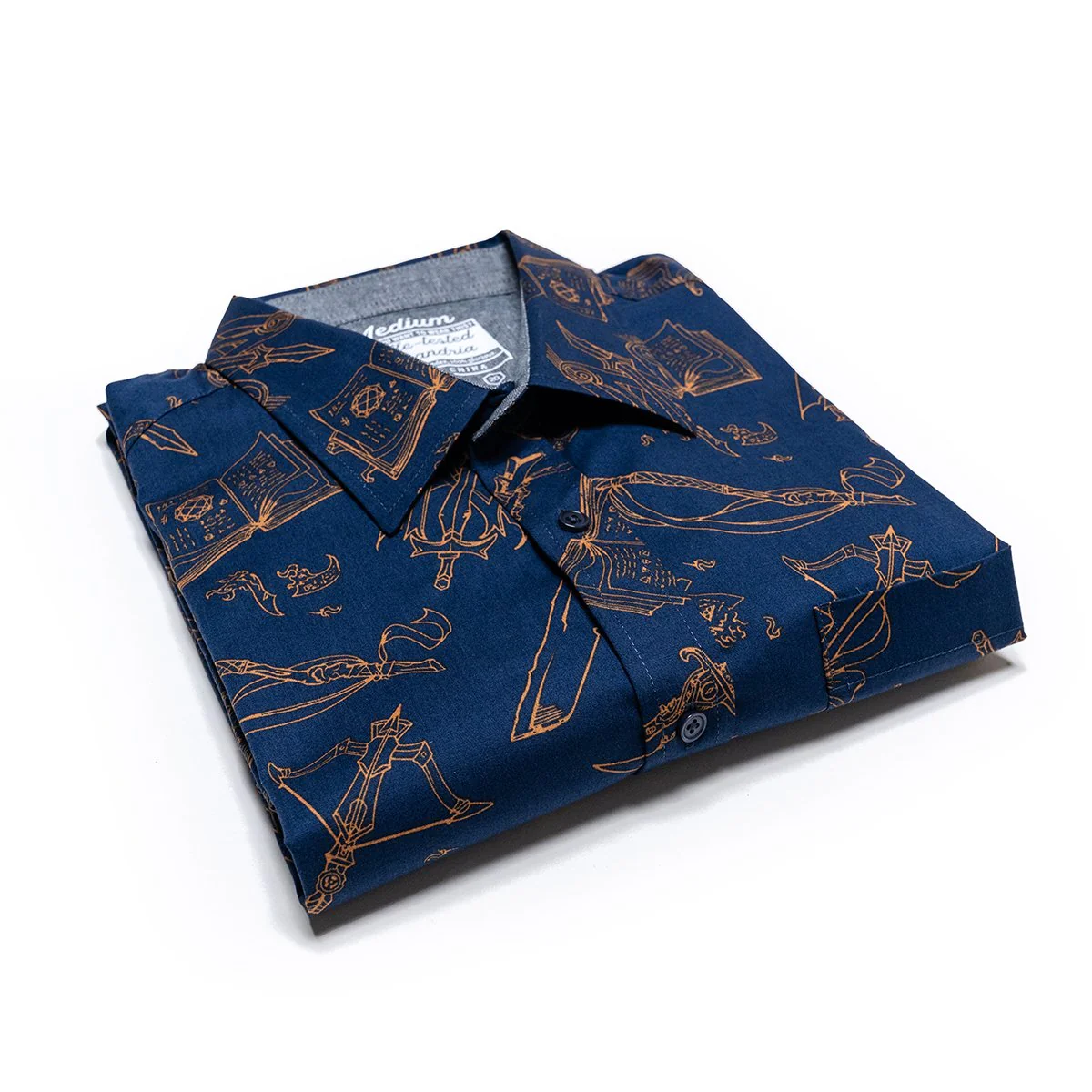 Mighty Nein Weapons Button Down Short Sleeve Shirt - Image 3