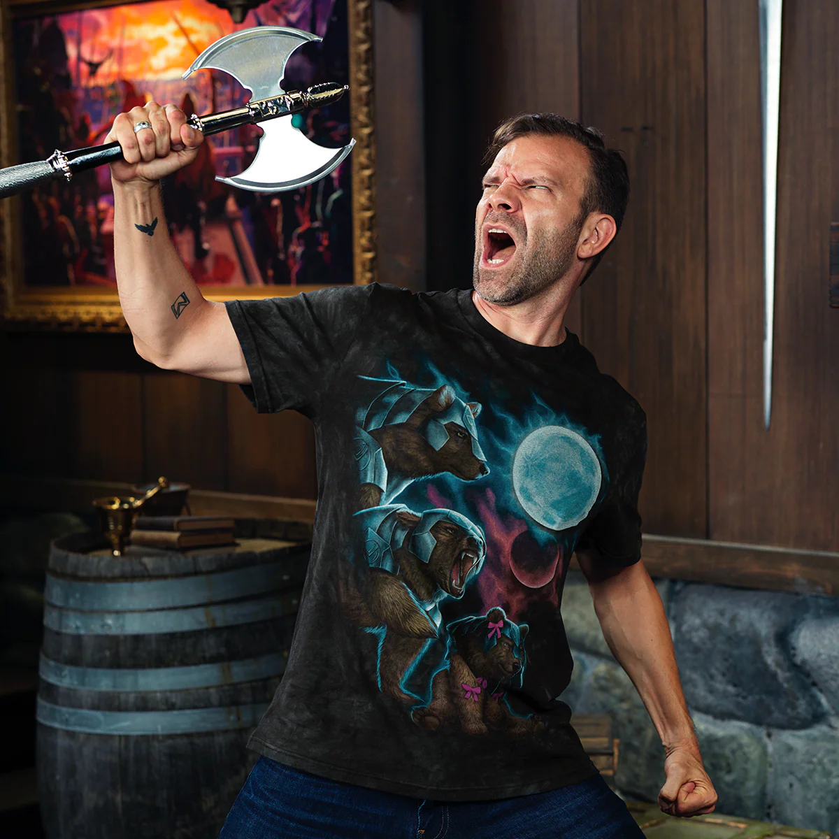 Three Trinket Moon T-Shirt - Image 3